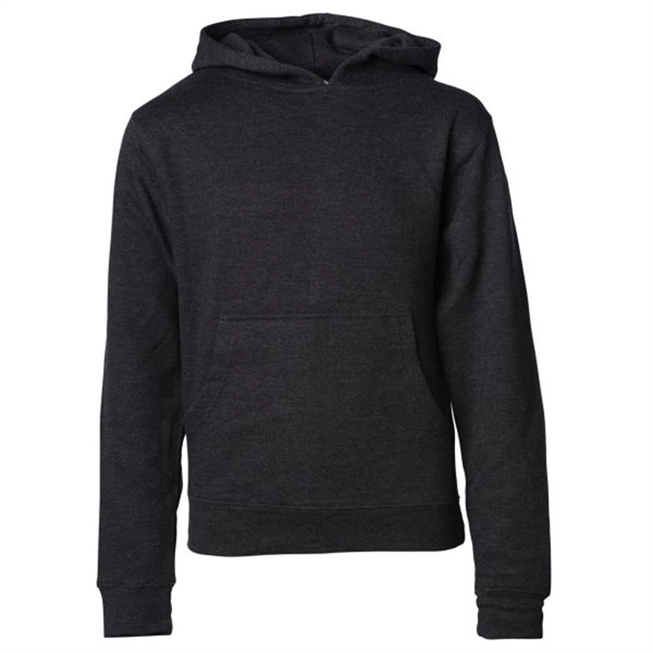 Charcoal Heather color option for Teen Pullover Hooded Sweatshirt