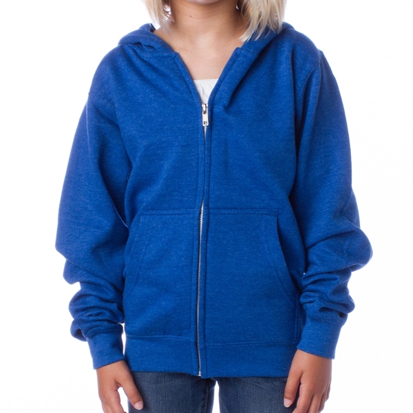 Royal Heather color option for Teen Sweatshirt With Zipper And Hood