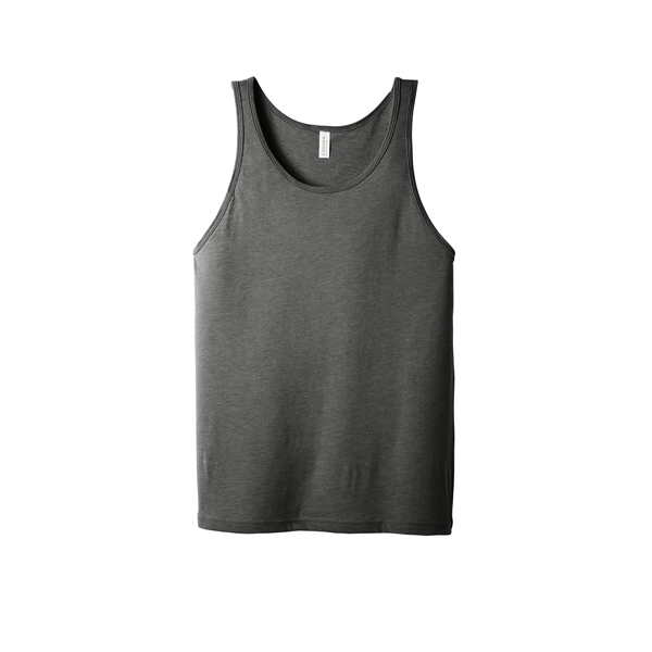 Charcoal-Black Triblend color option for Bella + Canvas Unisex Jersey Tank  Dark T Shirt