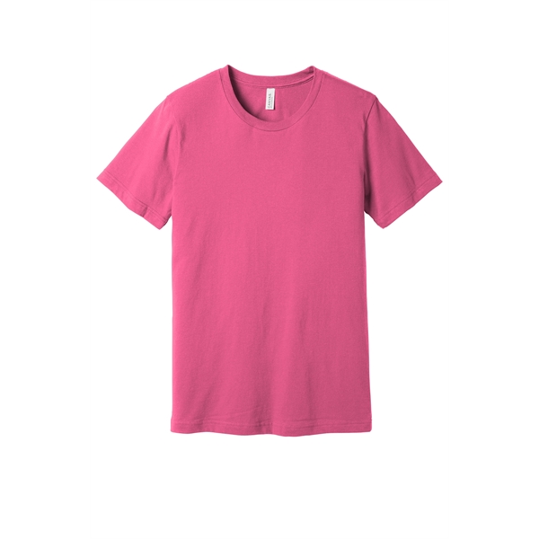 Charity Pink color option for Bella + Canvas 3001c  Dark T Shirt