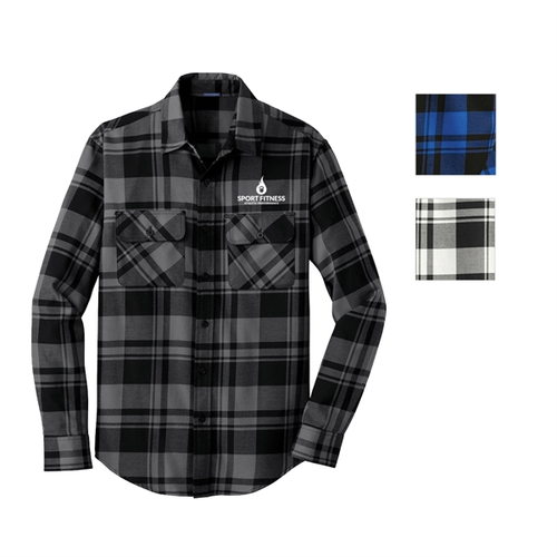 Photo of Port Authority Open Collar Flannel Shirt