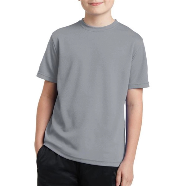 Graphite Gray color option for K Ids' Posi Charge®  Polyester Shirt