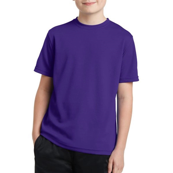Purple color option for K Ids' Posi Charge®  Polyester Shirt