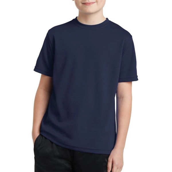 True Navy color option for K Ids' Posi Charge®  Polyester Shirt