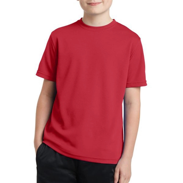 True Red color option for K Ids' Posi Charge®  Polyester Shirt