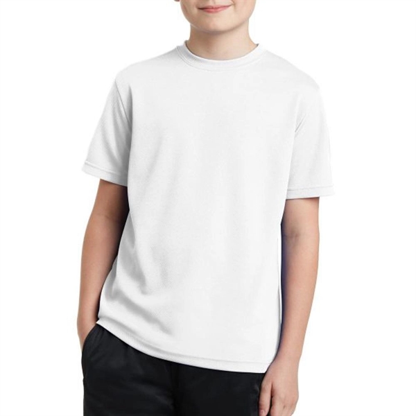 White color option for K Ids' Posi Charge®  Polyester Shirt