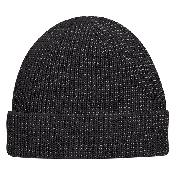 Black-Silver color option for Acrylic Beanie With Cuff