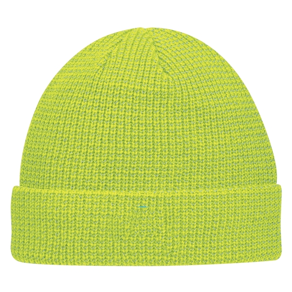 Yellow-Silver color option for Acrylic Beanie With Cuff
