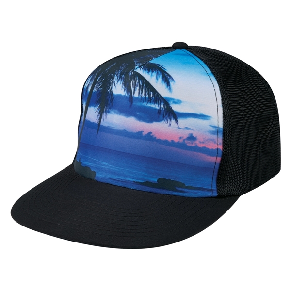 Black-Royal Blue color option for Polyester Cap