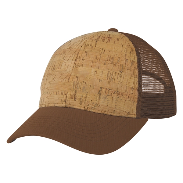 Black-Brown color option for Eco Friendly Cork Made Mesh Cap