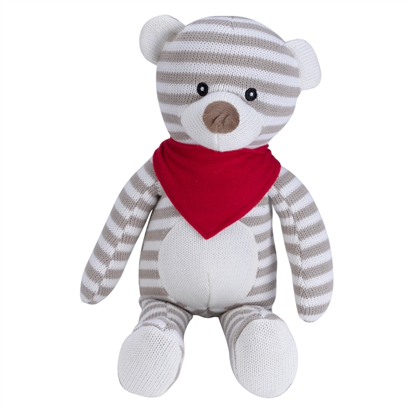 Tan-White color option for Cuddly Promo Bear