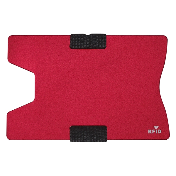 Red color option for Extensible Aluminium Card Holder