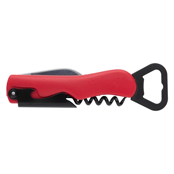 Red color option for Multi Functional Waiter's Knife