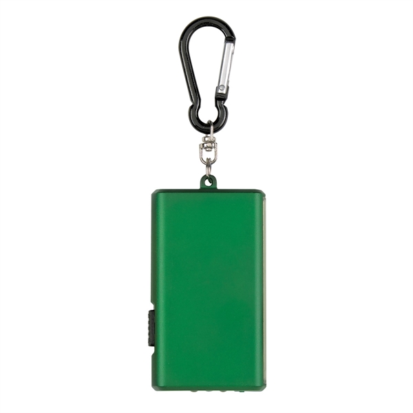 Metallic Green color option for Dual Led Light Torch With Carabiner Clip
