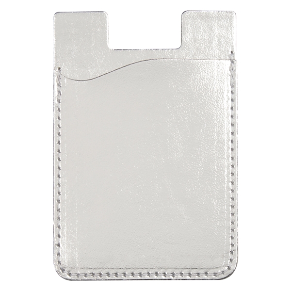 Silver color option for Metal Like Phone Card Holder