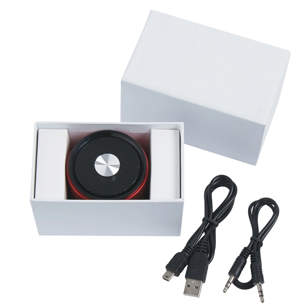 Metallic Red color option for Compcat Circular Speaker