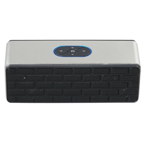 Silver color option for Metal Made Brick Shaped Wireless Speaker