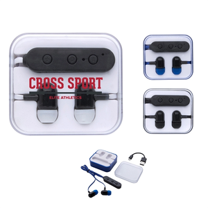 Photo of Wireless Earphones In Square Shaped Travel Case