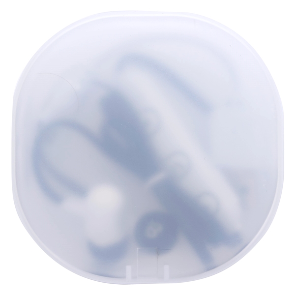 Black color option for Wireless Earphones With Translucent Carrying Case