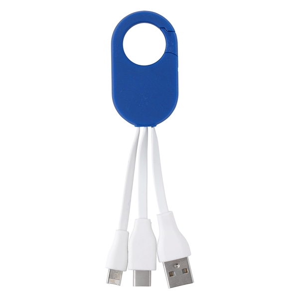 Blue color option for Carabiner Clipping Multi Charger Companion