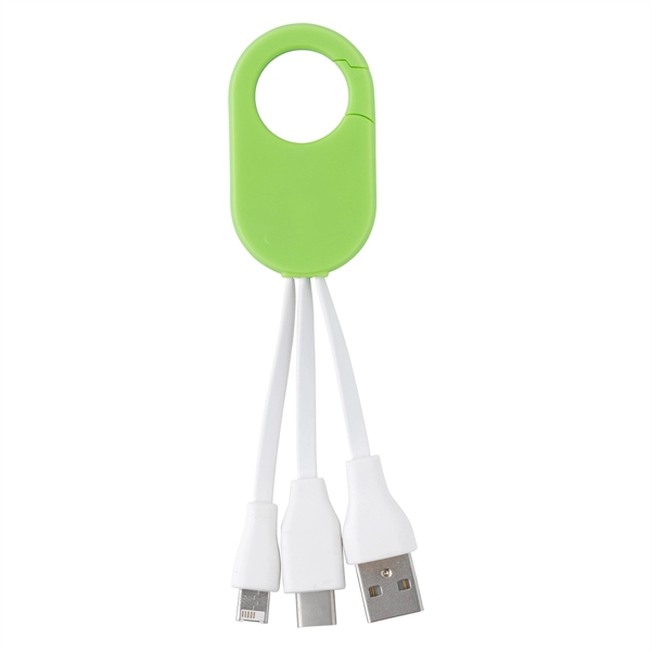 Lime Green color option for Carabiner Clipping Multi Charger Companion