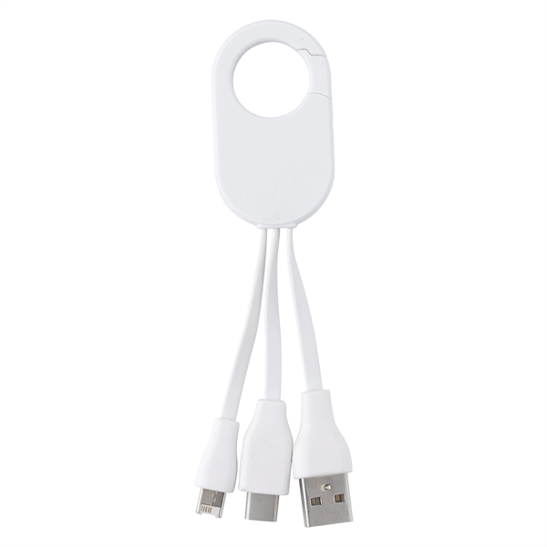 White color option for Carabiner Clipping Multi Charger Companion