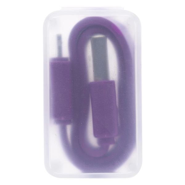 Purple color option for Travel Charging Cord In A Case