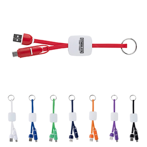Photo of Key Chained Slide On Charging Cables