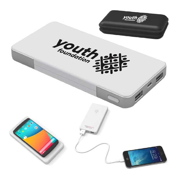 White color option for Power Wireless Mobile Device Charging Bank