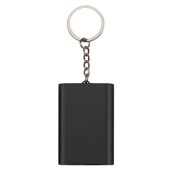 Black color option for Portable Power Bank With Attached Key Chain