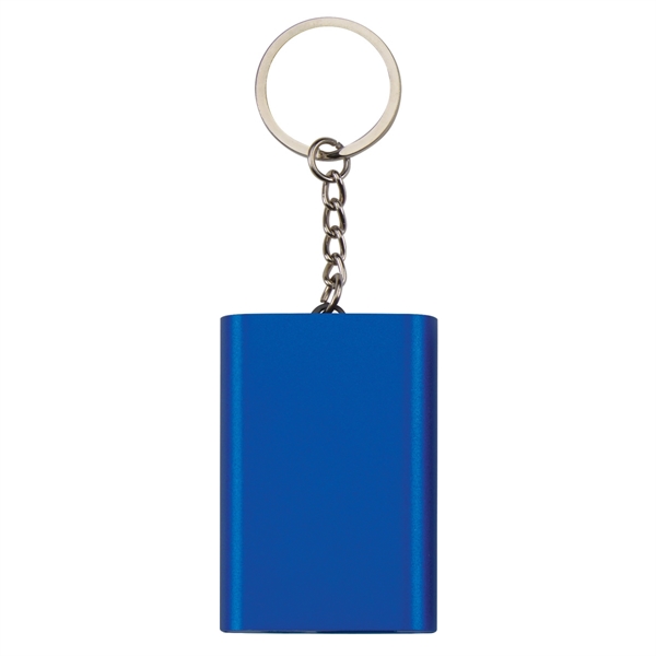 Blue color option for Portable Power Bank With Attached Key Chain