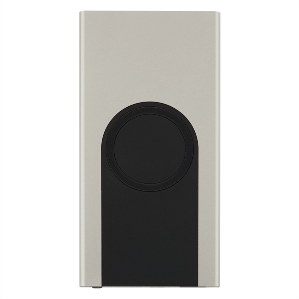 Silver color option for Portable 6000 M Ah Wireless Power Bank
