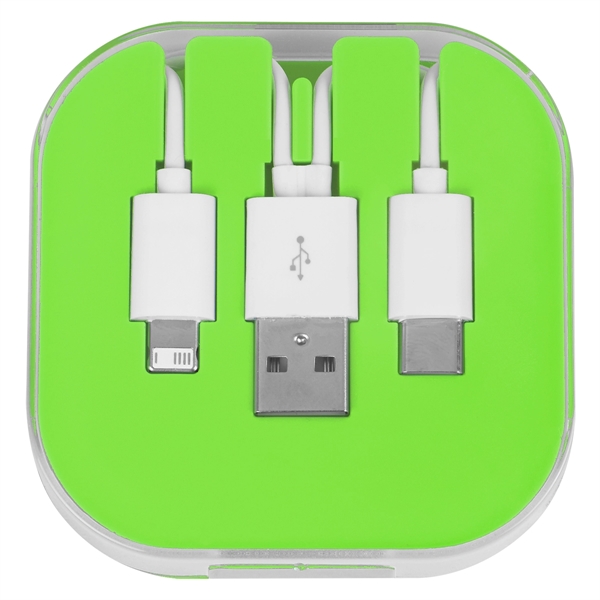 Lime Green color option for Trifunctional Phone Cable