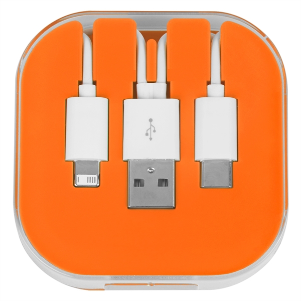 Orange color option for Trifunctional Phone Cable