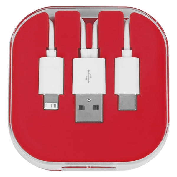 Red color option for Trifunctional Phone Cable