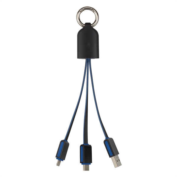 Black-Blue color option for Brights 3 In 1 Charging Cable