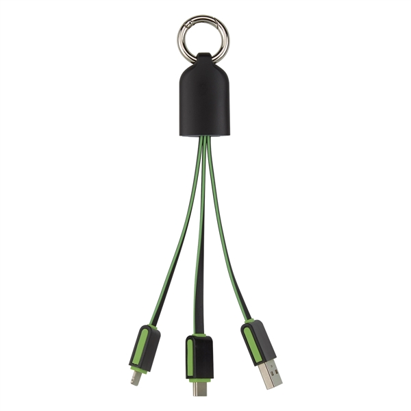Black-Green color option for Brights 3 In 1 Charging Cable