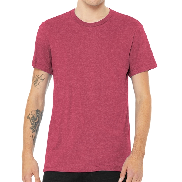 Heather Cardinal color option for Bella+Canvas® Everyday Unisex Heather Short Sleeved T Shirt