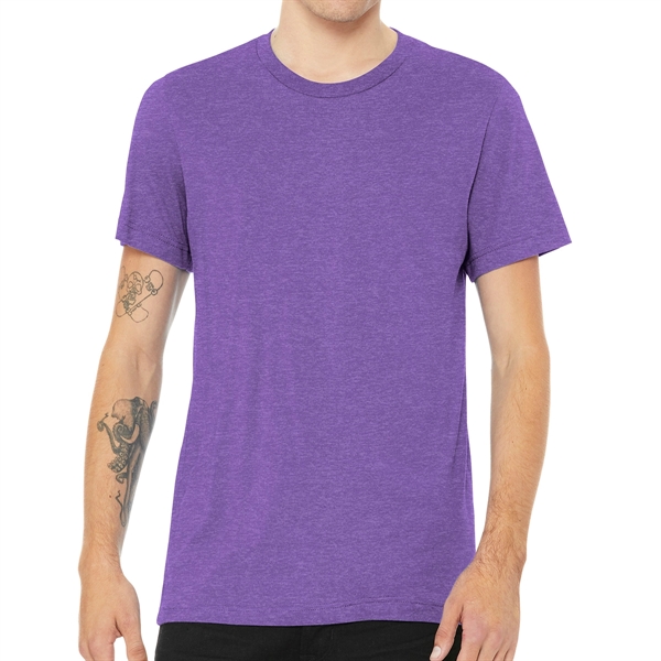 Heather Team Purple color option for Bella+Canvas® Everyday Unisex Heather Short Sleeved T Shirt