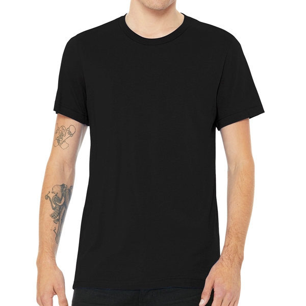 Solid Black Blend color option for Bella+Canvas® Everyday Unisex Heather Short Sleeved T Shirt