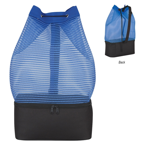 Royal Blue color option for Pinstripe Mesh Cooler Bag