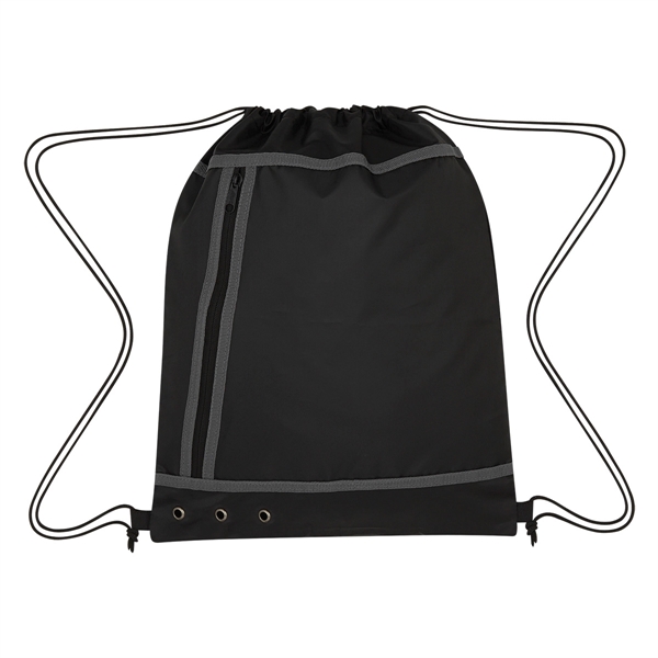 Black color option for Multicolored Stringed Knapsack