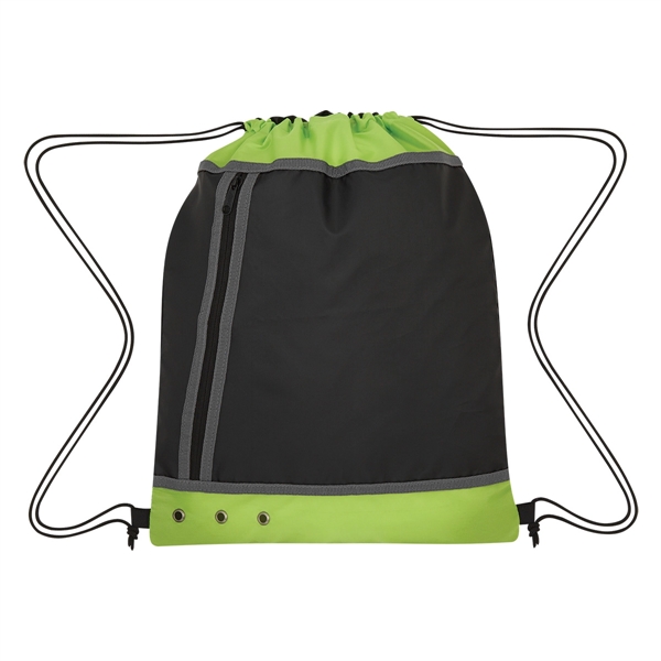 Lime color option for Multicolored Stringed Knapsack