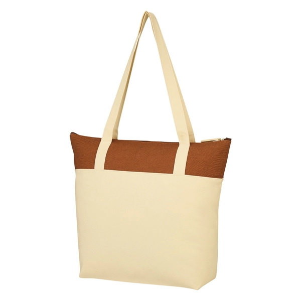 Brown color option for Shopping Cotton Canvas Tote