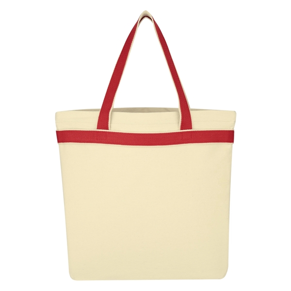 Natural Red color option for Classic Cotton Canvas Tote Bag