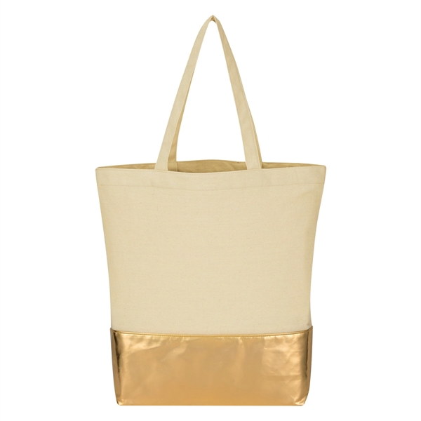 Gold color option for Tote Bag With Metallic Design