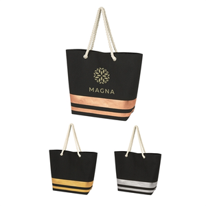 Photo of Metal Accented Rope Handled Tote
