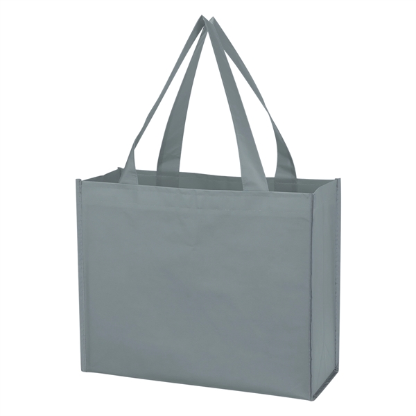 Gray color option for Reusable Non Woven Reflective Shopper Bag