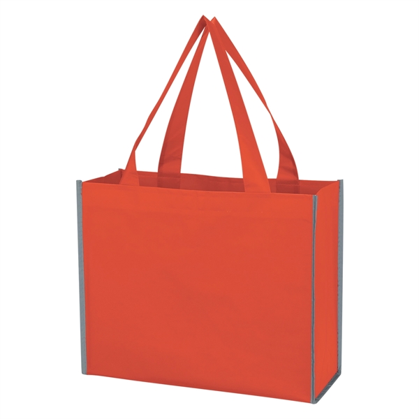 Red color option for Reusable Non Woven Reflective Shopper Bag