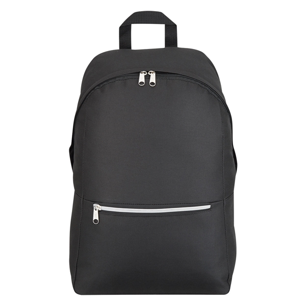 Black color option for Aracri Silver Zippered Backpack